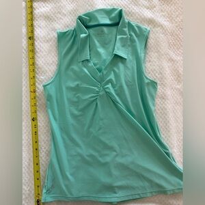 Athleta Sleeveless Aqua Top, L